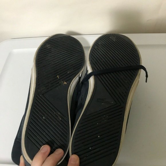 Lacoste Ampthill Canvas Mid Sneakers Lace Up Shoes - Picture 8 of 8